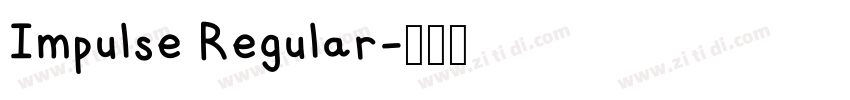 Impulse Regular字体转换